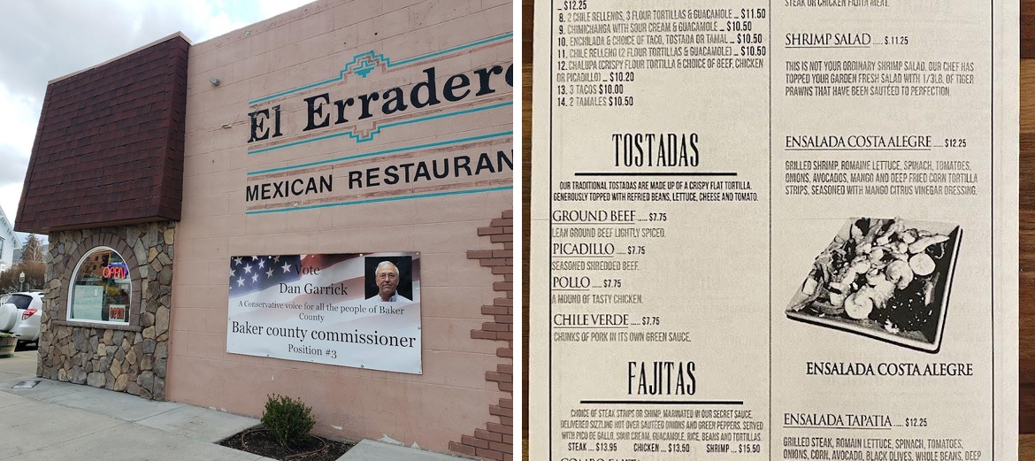 El Erradero Menu